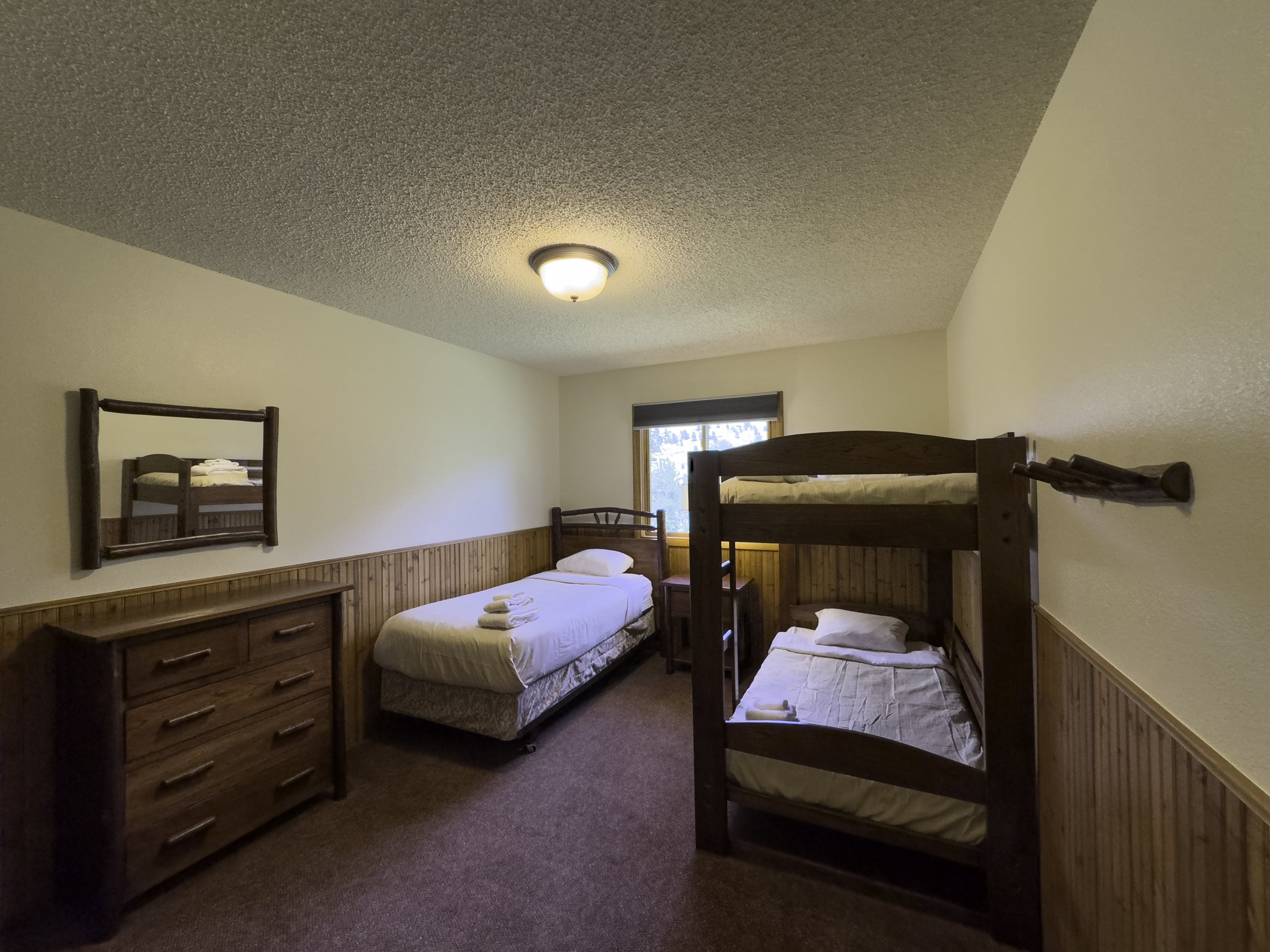 Cabin bedroom interior