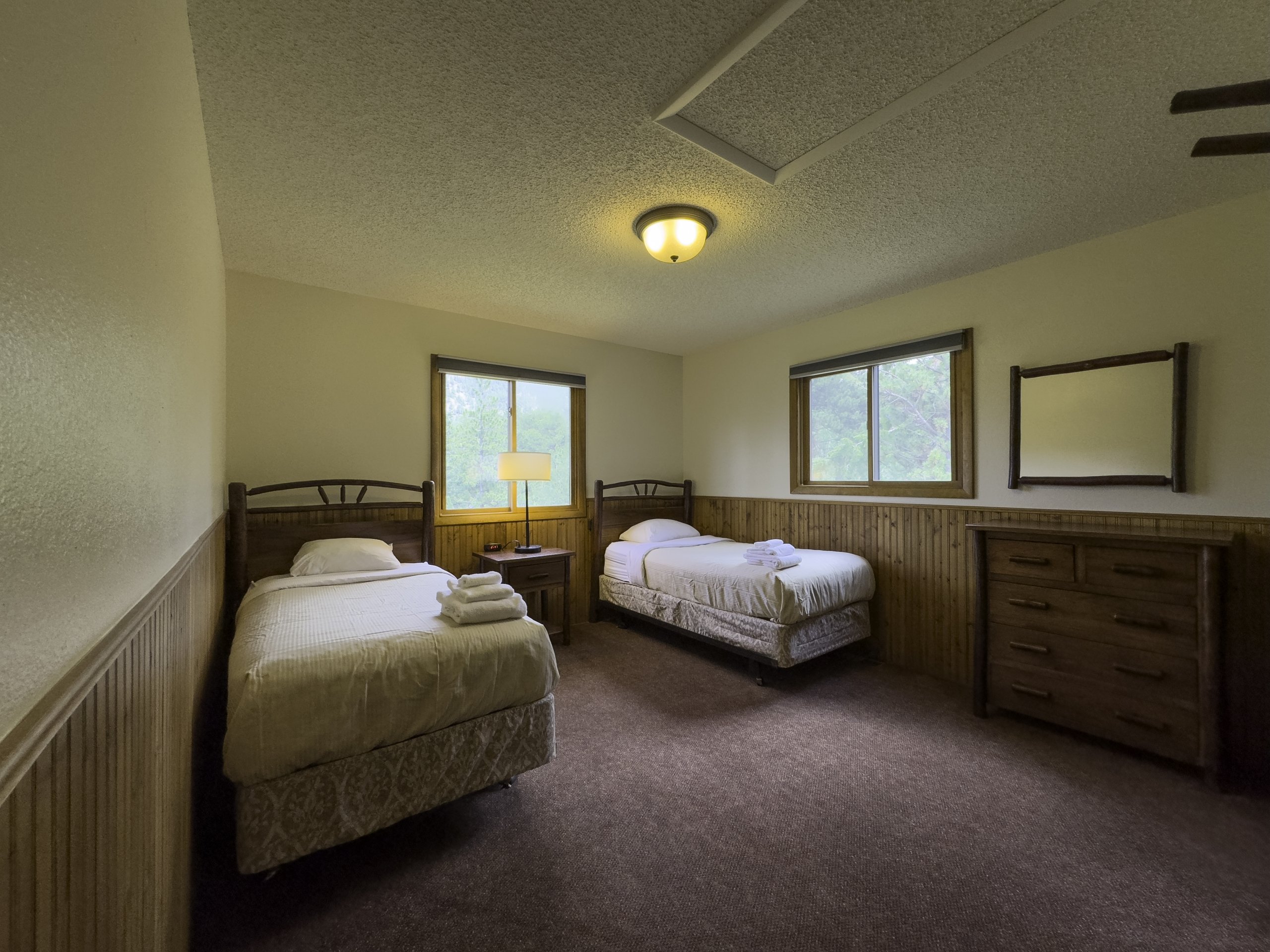 Cabin bedroom interior