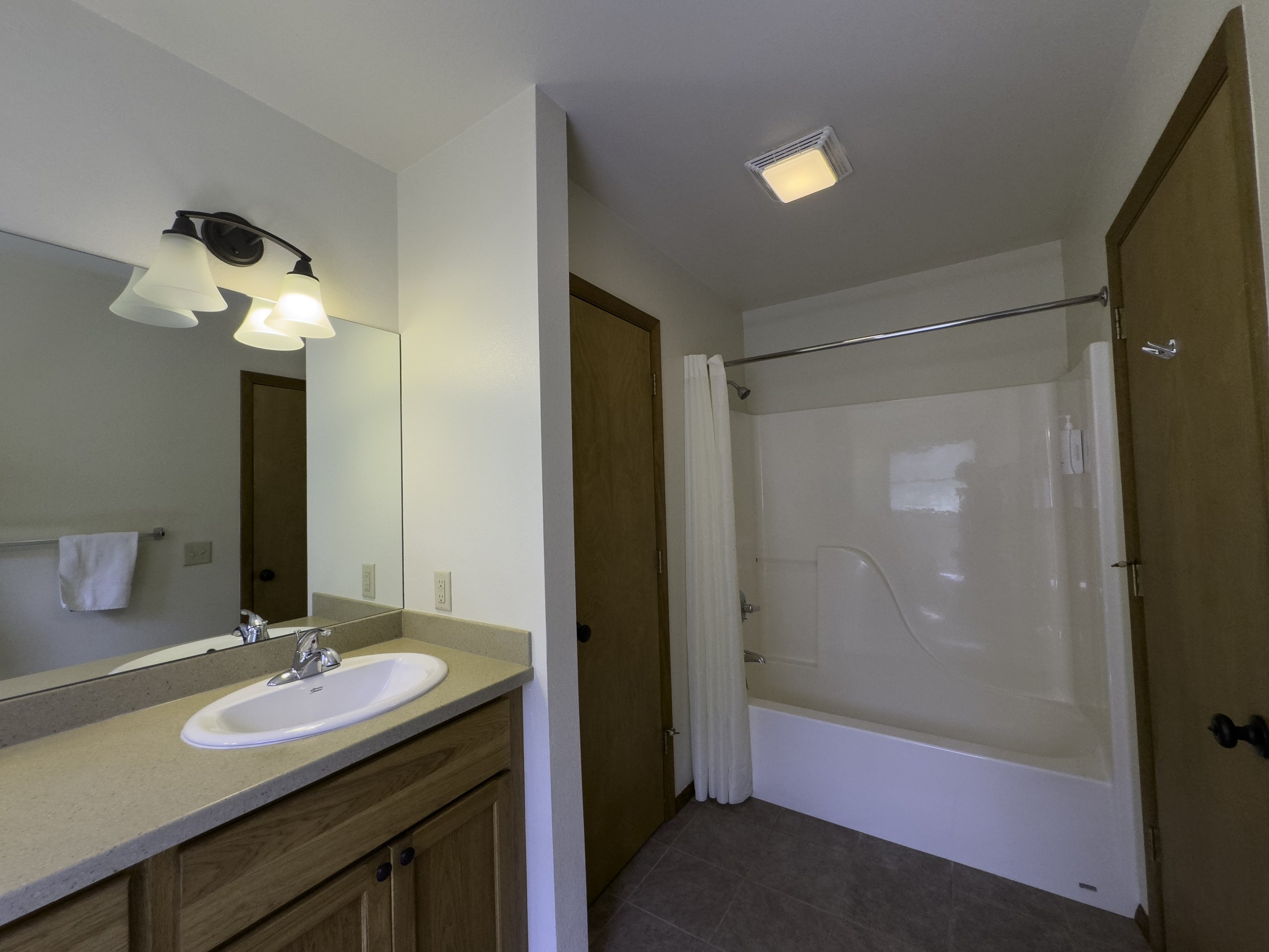 Cabin bathroom interior