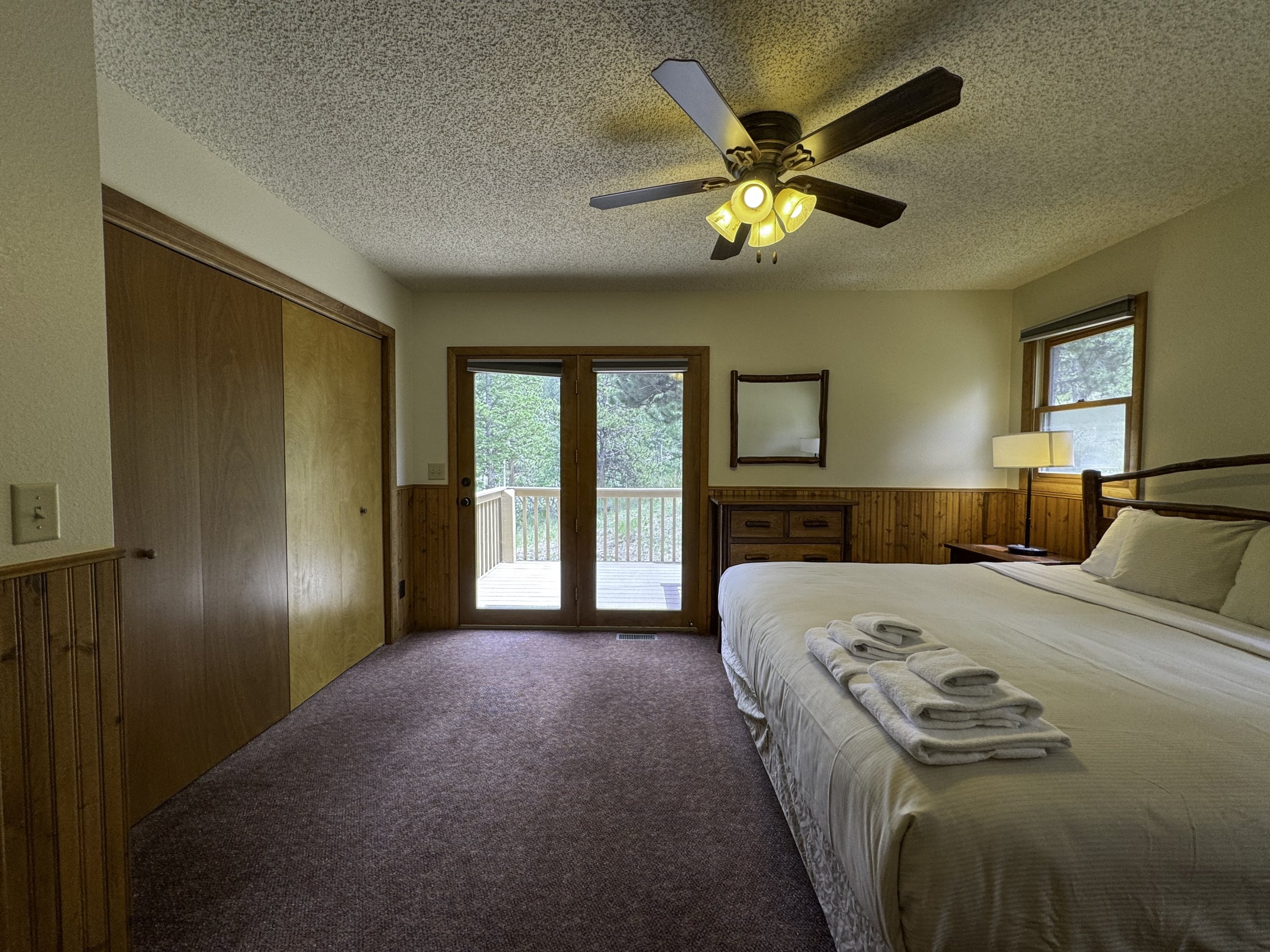 Cabin bedroom interior